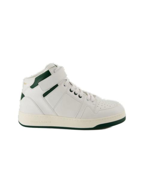 SAINT LAURENT Lax Round Toe Lace-up Sneakers