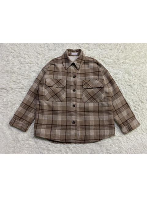 Other Designers Japanese Brand - 2 Pink Sherpa Lined Button Up Checked Flannel