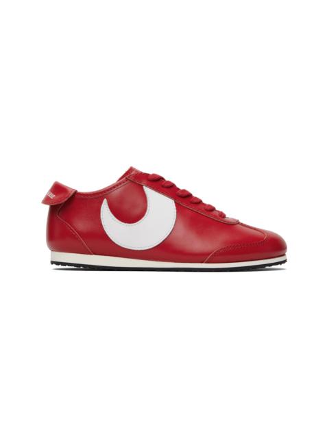 Marine Serre SSENSE Exclusive Red Matte Leather MS Astra Sneakers