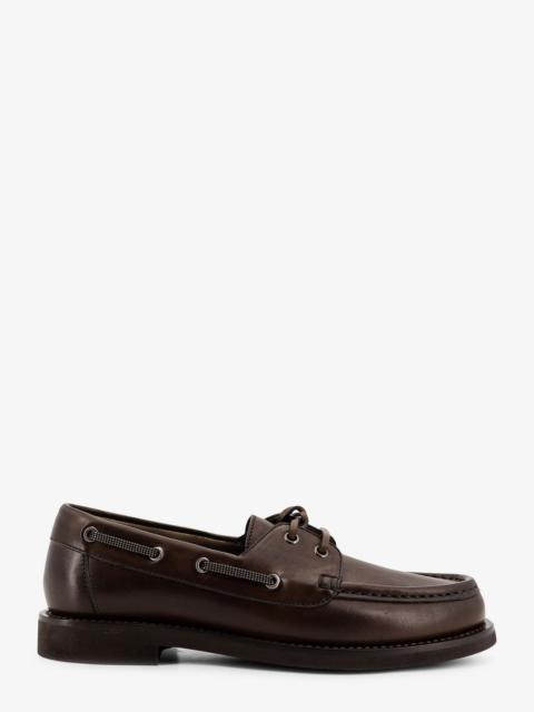 Brunello Cucinelli Brunello Cucinelli Leather Loafers With Monili Detail