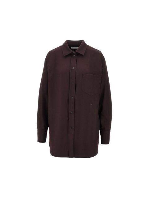 Victoria Beckham Victoria Beckham Wool Flannel Shirt Red Women