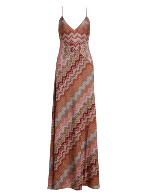 Missoni Missoni Snakeskin Zigzag Raschel Knit Dress in Multi Grn Cml Wht Pnk at Nordstrom