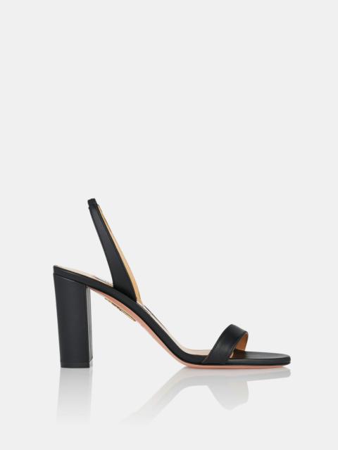 AQUAZZURA So Nude Block Sandal 85