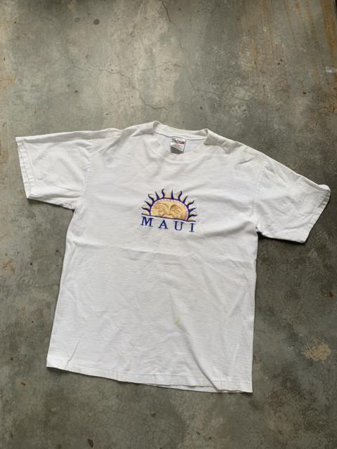 Other Designers Vintage - Vintage 90s Maui Hawaii Surf Oneita Tag Sun Tshirt