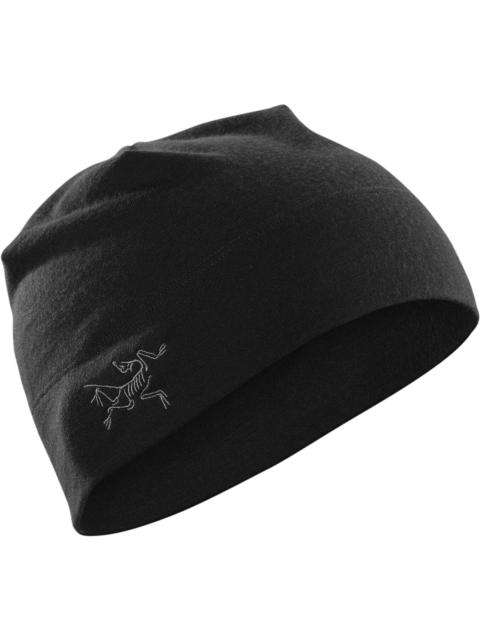 Arc'teryx Rho LTW Merino Wool Beanie Thin Hat Winter Black Travel Outdoor Cap