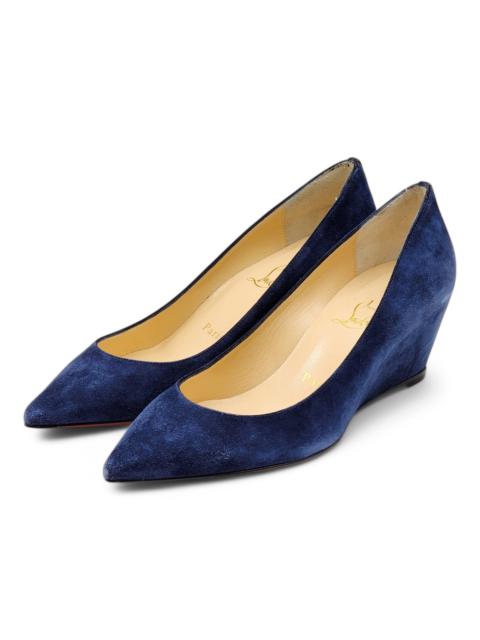 Christian Louboutin Christian Louboutin Pipina Wedges 55 - Suede - Night Blue 36