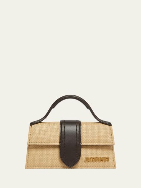 JACQUEMUS Le Bambino Woven Top-Handle Bag