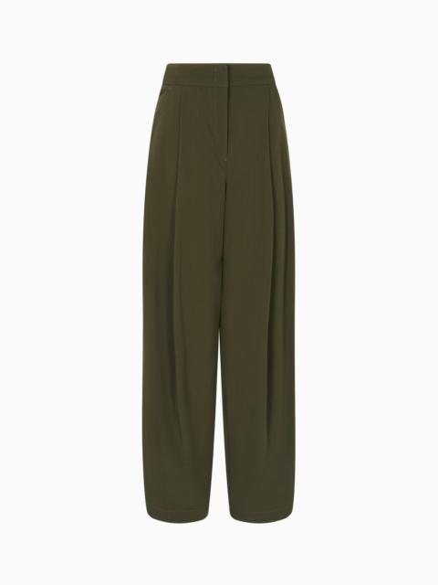 EMPORIO ARMANI NEW YORK CAPSULE COLLECTION CANVAS TROUSERS WITH DARTS