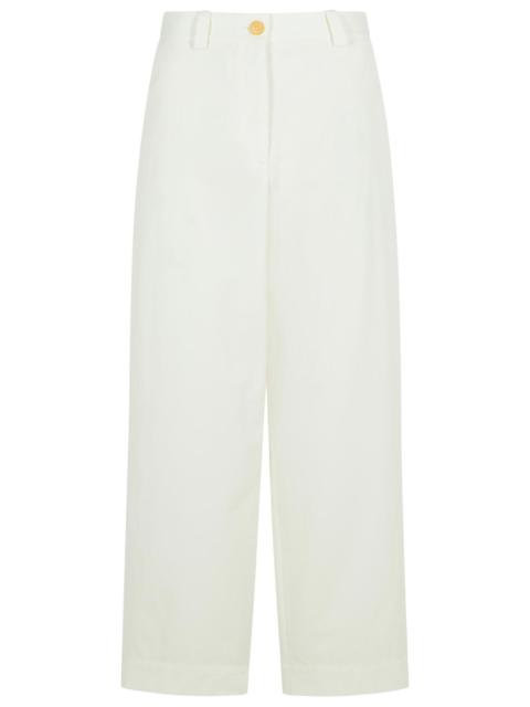 KHAITE Khaite Gari White Cotton Pants Women