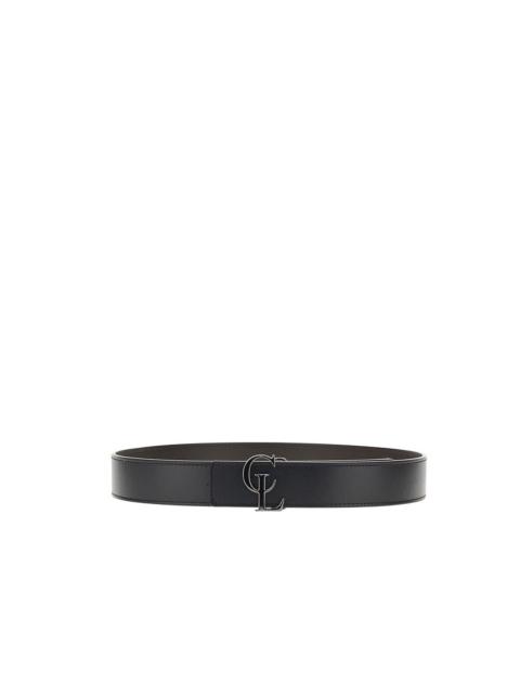 Christian Louboutin Christian Louboutin CL Leather Reversible Belt Black