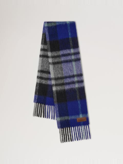 Mulberry Oversized Check Textured Scarf
Cobalt Blue & Black Wool Blend