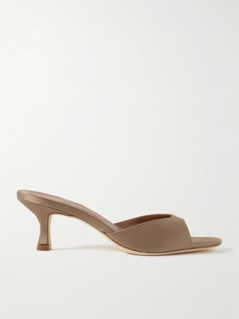 STAUD Brigitte Satin Mules
