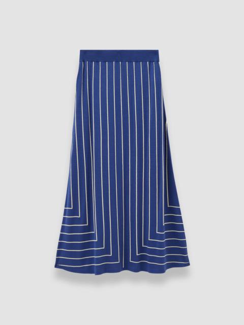 JOSEPH Geometric Jacquard Silk Blend Skirt