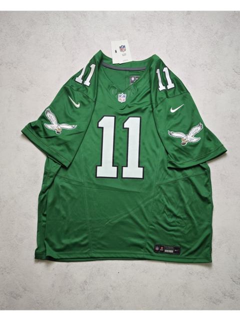 Nike Brown #11 Eagles Vapor FUSE Super Bowl LIX Champs Jersey XXL