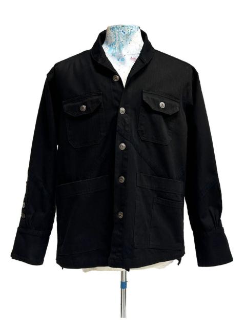 Greg Lauren $850 Greg Lauren Black Boxy Jacket
