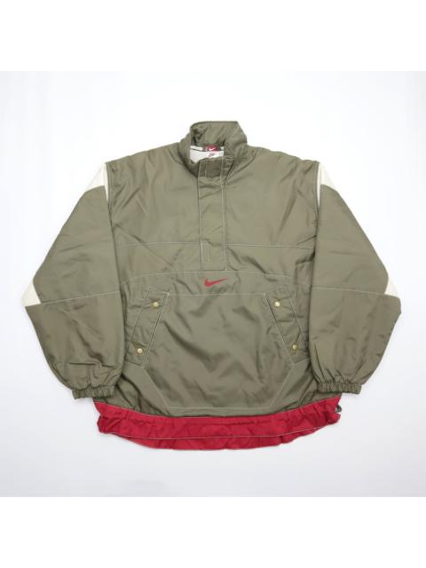 Nike Windbreaker Bomber Half Zipper Heavyweight Embroidered Logo