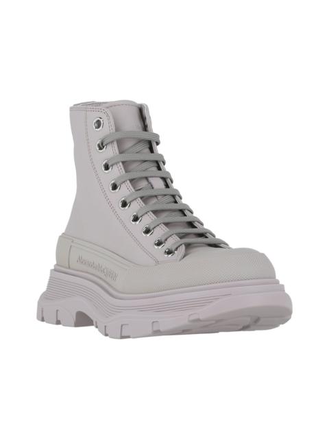 Alexander McQueen Alexander McQueen Tread Slick Leather High-Top Sneaker