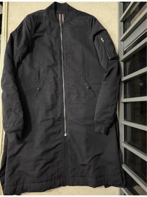 Rick Owens Rick Owens DRKSHDW long MA-1 bomber jacket coat