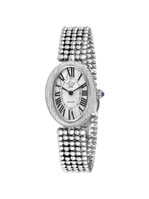 Other Designers GV2 by Gevril Piazza Navona Quartz White Dial Ladies Watch 14810B