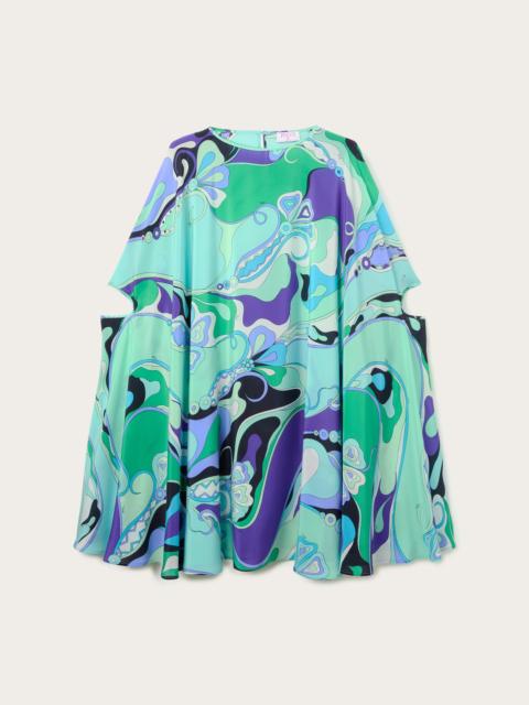 PUCCI ORCHIDEE PRINT KAFTAN DRESS