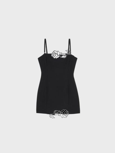 Blumarine CADY DRESS WITH RHINESTONE EMBROIDERY