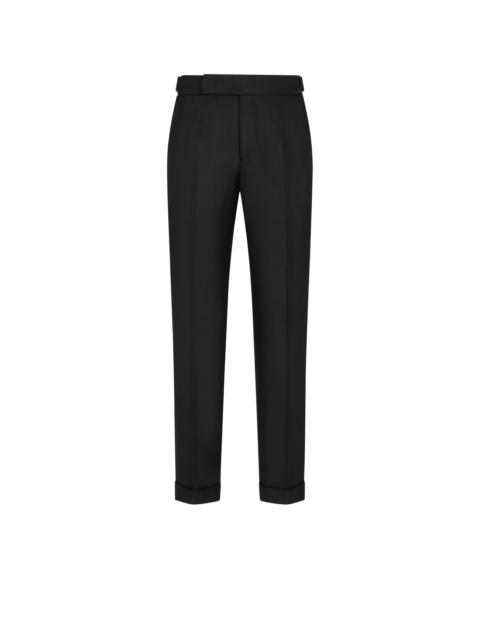 TOM FORD WOOL SILK LINEN SHARKSKIN PANT