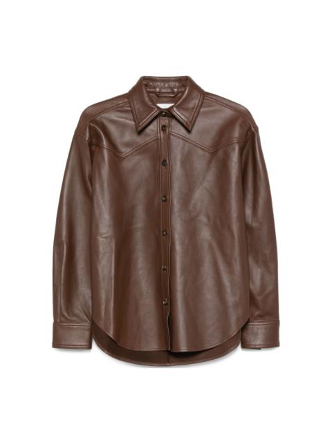 HAIKURE leather shirt jacket