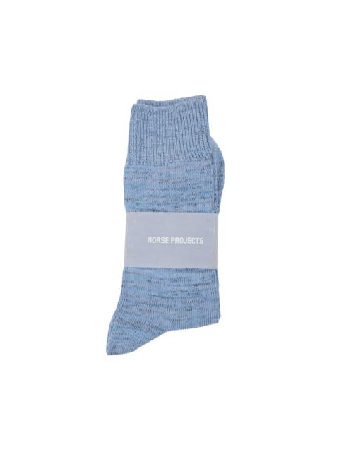 NORSE PROJECTS Bykle Heavy Cotton Twist Sock Bel Air Blue
