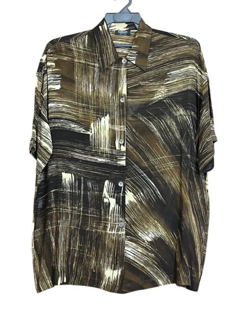 Other Designers Christopher Nemeth - OFFER🔥VINTAGE HELYETT MADE IN ITALY VISCOSE BUTTON UPS SHIRT