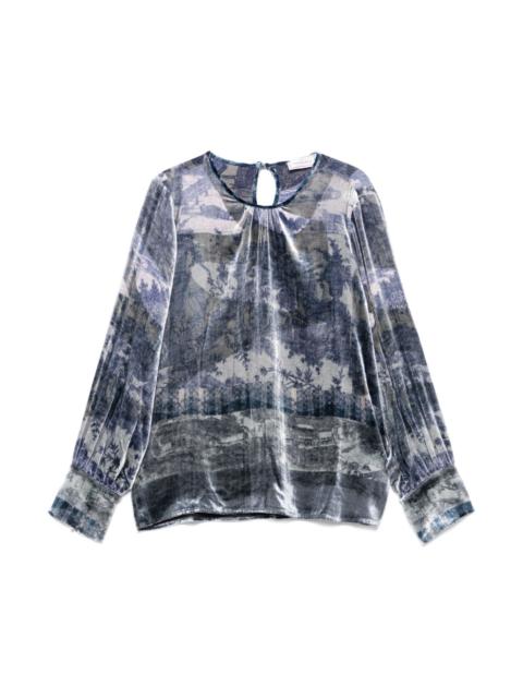 Pierre-Louis Mascia Silk printed blouse