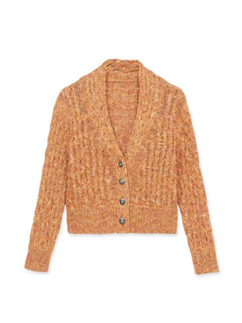 FORTELA Fortela Lola Knit Cardigan in Orange at Nordstrom