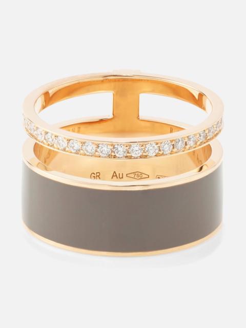 REPOSSI Berbere Chromatic 18kt rose gold ring with diamonds