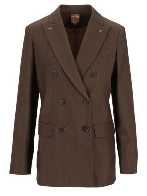 Max Mara Max Mara Women Double-Breasted Wool Gabardine Blazer