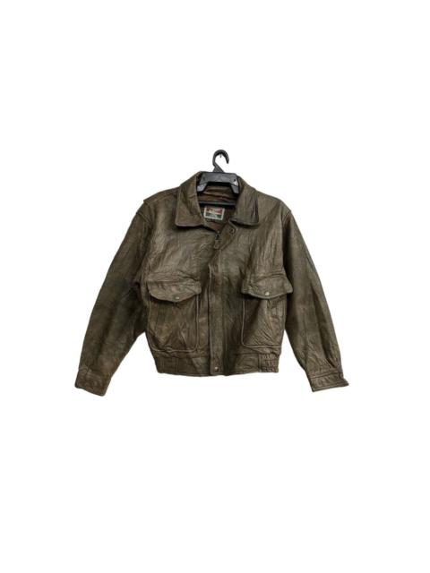 Other Designers Japanese Brand - 90's Genuine Leather Gleeman Jacket