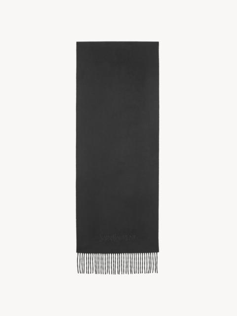 SAINT LAURENT SAINT LAURENT SCARF IN CASHMERE JACQUARD