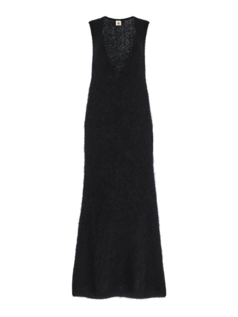 The Garment Roma Knit Mohair-Blend Gown black