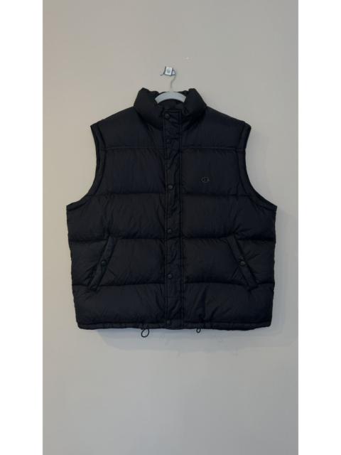 Other Designers Champion black puffer down vest rare vintage y2k 00s