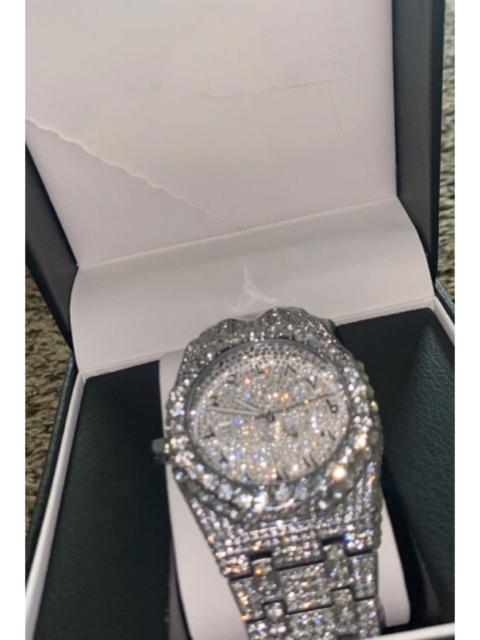 New Moissanite Iced Out Bust Down Watch 
