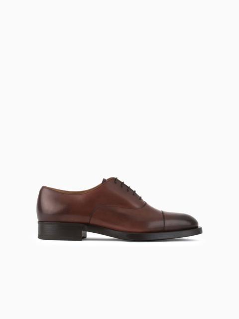 GIORGIO ARMANI Antique calfskin Oxfords