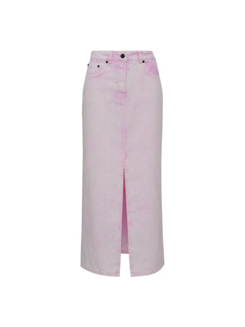 MSGM Light Pink Denim Skirt
