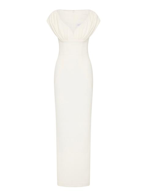 RACHEL GILBERT Myra Gathered Gown ivory