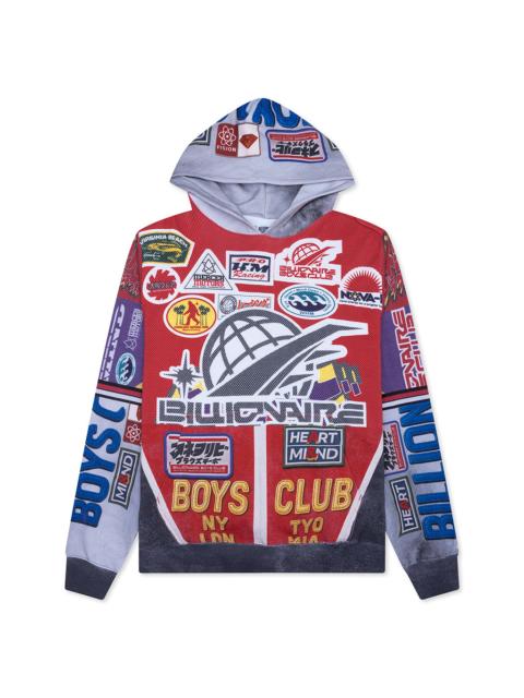BILLIONAIRE BOYS CLUB OUTSIDE HOODIE - WHITE