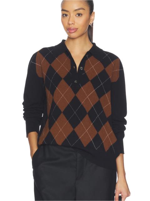 RÓHE Compact Knitted Check Polo