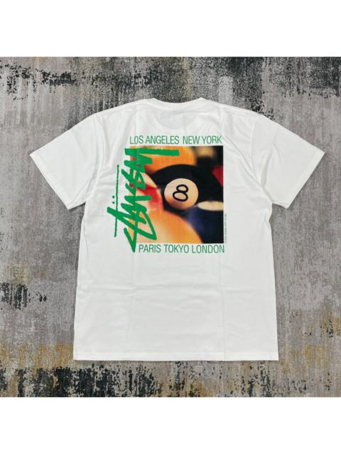 Stüssy STUSSY BILLIARD 8BALL TSHIRT WHITE // XL