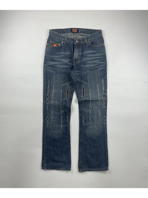 Walter Van Beirendonck Walter Van Beirendonck Scratch Flared Denim