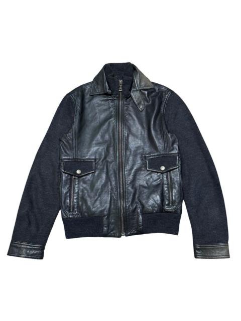 Dolce & Gabbana Dolce & Gabbana Leather Jacket Hybrid