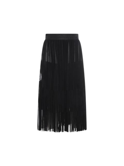 Dolce & Gabbana Black Silk Skirt
