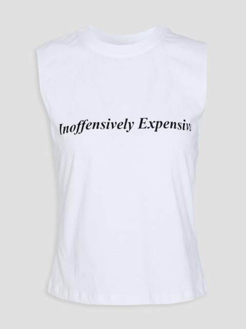 Victoria Beckham Printed cotton-jersey tank