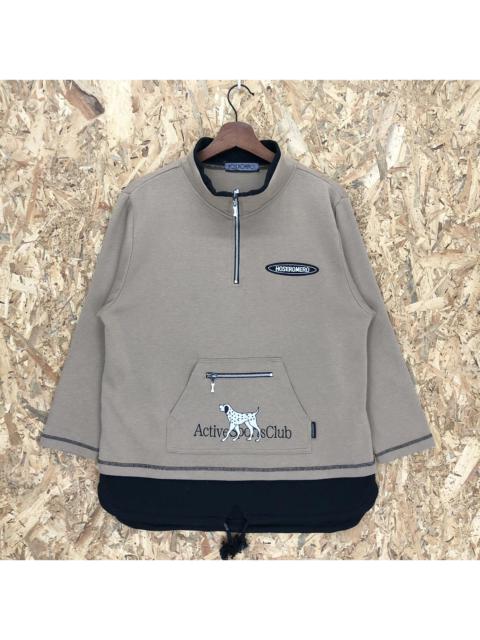 Other Designers Japanese Brand - Hoseromero Sport Club Embroidery Dog Sweatshirt