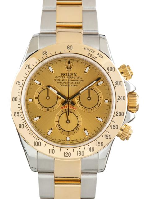 ROLEX Pre-Owned Two Tone Rolex Daytona Ref 116523 Champagne Dial
